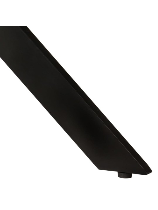 Ruokapöytä Ø110x78 cm kierrätetty täyspuu ja teräs