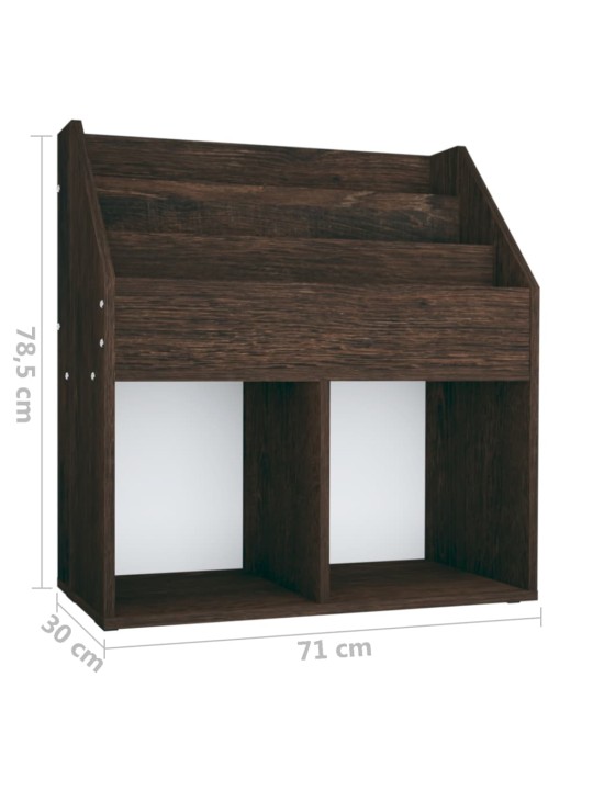 Lasten lehtiteline savutammi 71x30x78,5 cm lastulevy