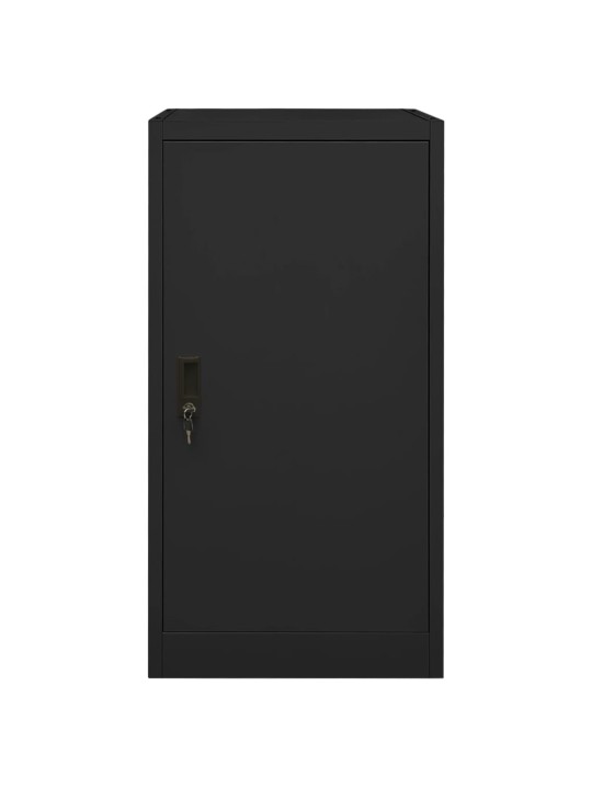 Satulakaappi musta 53x53x105 cm teräs
