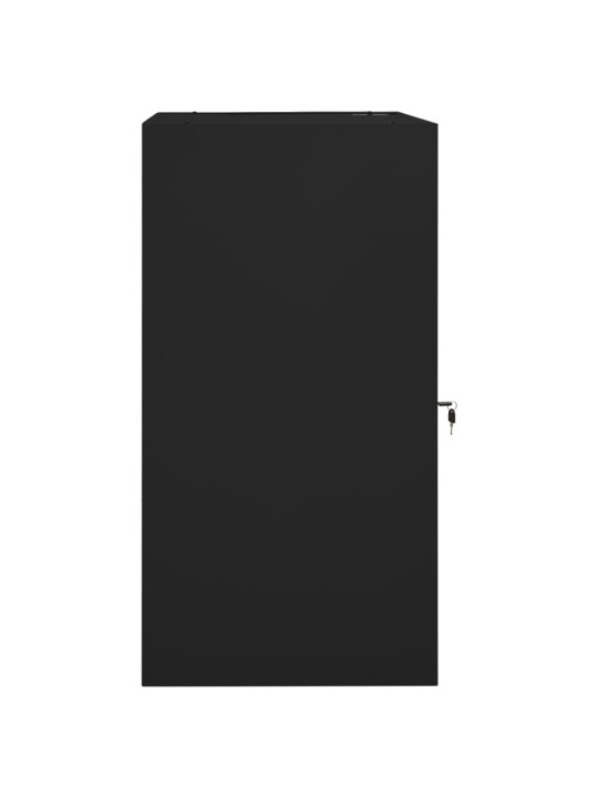 Satulakaappi musta 53x53x105 cm teräs