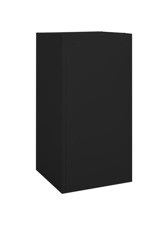 Satulakaappi musta 53x53x105 cm teräs