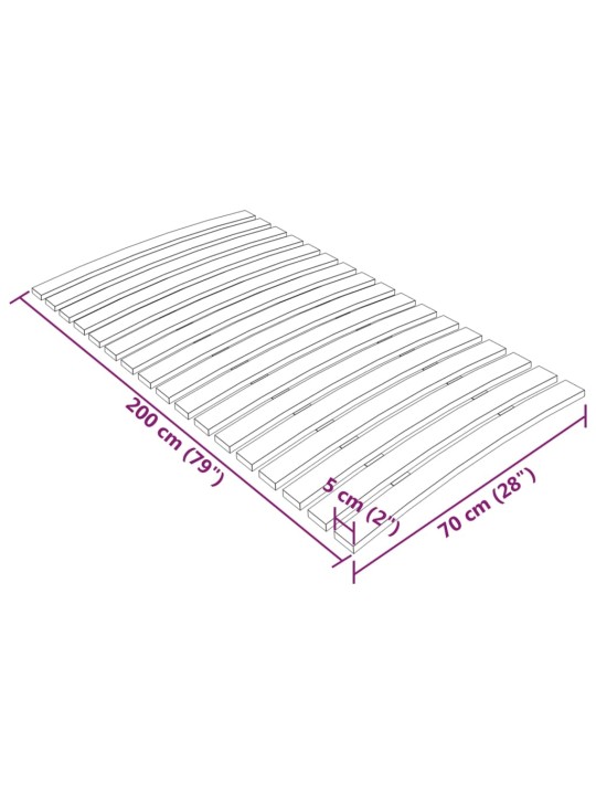 Sängyn sälepohja 17 sälettä 70x200 cm