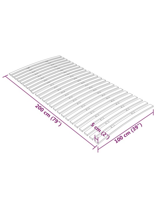 Sängyn sälepohja 24 sälettä 100x200 cm