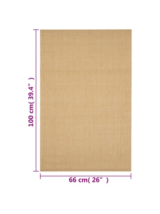 Matto luonnollinen sisal 66x100 cm