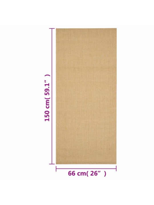 Matto luonnollinen sisal 66x150 cm