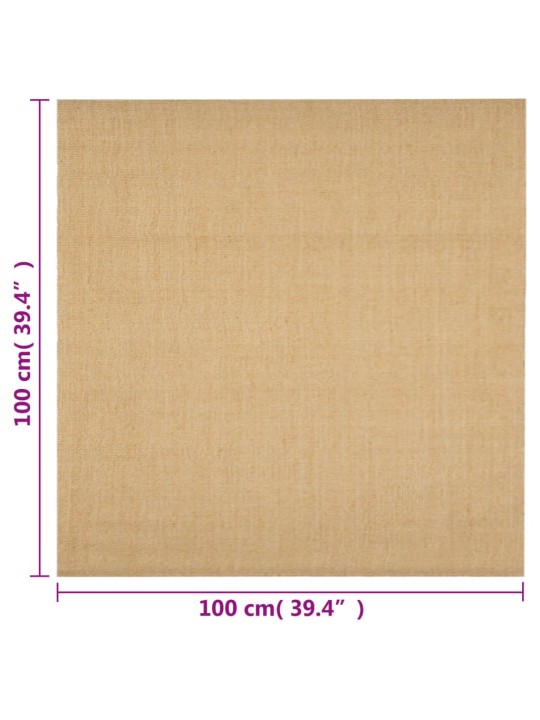 Matto luonnollinen sisal 100x100 cm