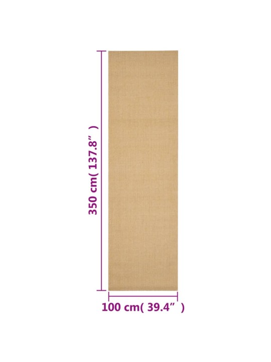 Matto luonnollinen sisal 100x150 cm