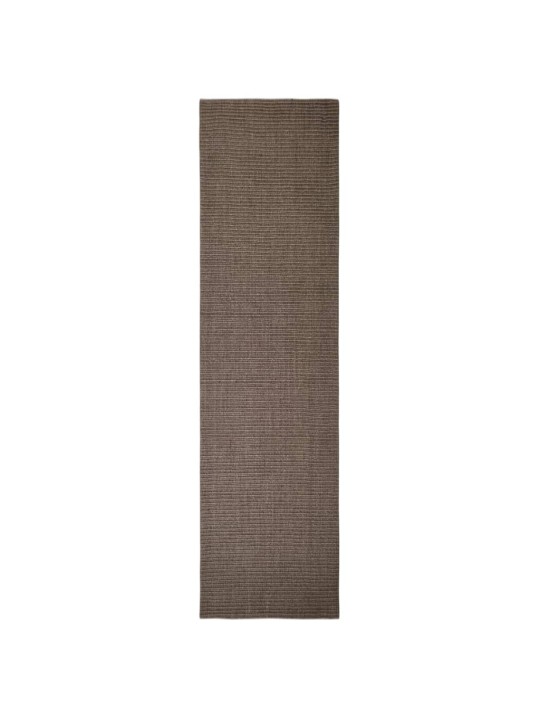 Matto luonnollinen sisal 66x250 cm ruskea