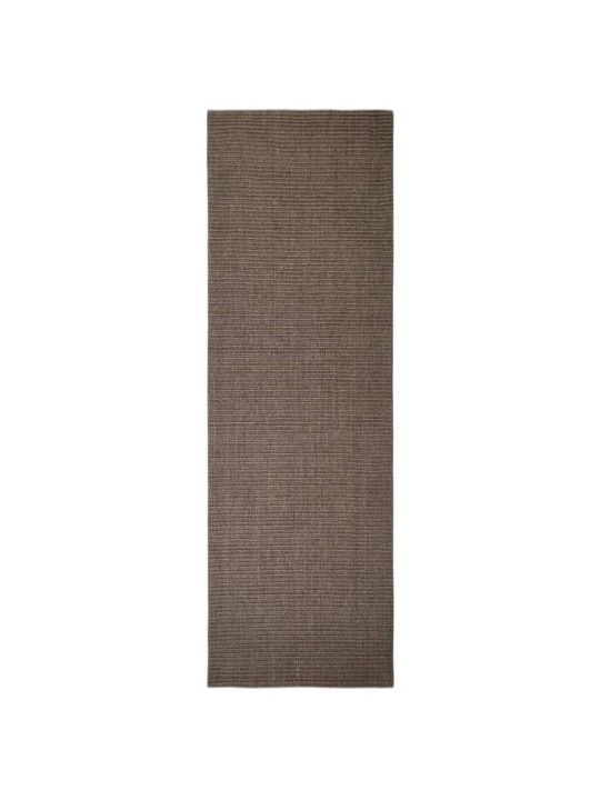 Matto luonnollinen sisal 80x250 cm ruskea