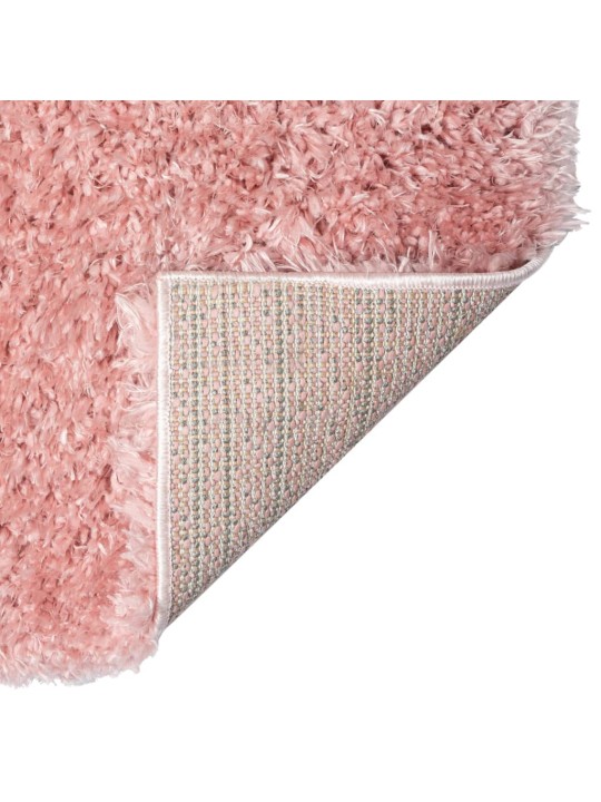 Korkeanukkainen Shaggy matto pinkki 160x230 cm 50 mm