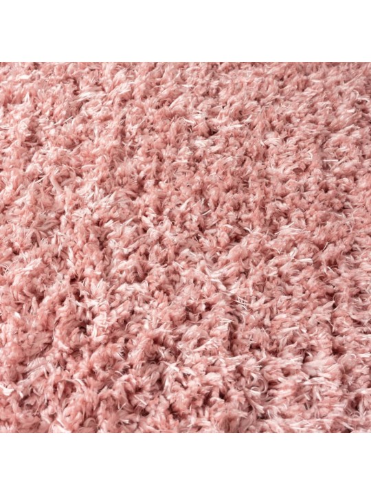 Korkeanukkainen Shaggy matto pinkki 160x230 cm 50 mm