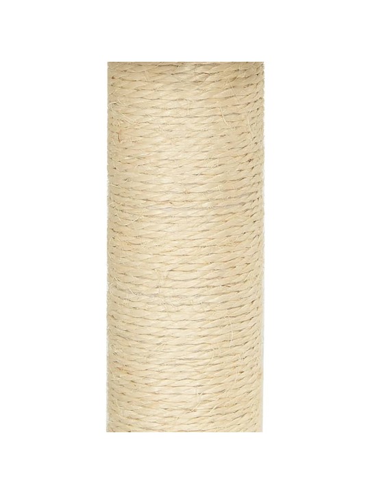 Kissan kiipeilypuu sisal- raapimispylväillä kerma 92 cm