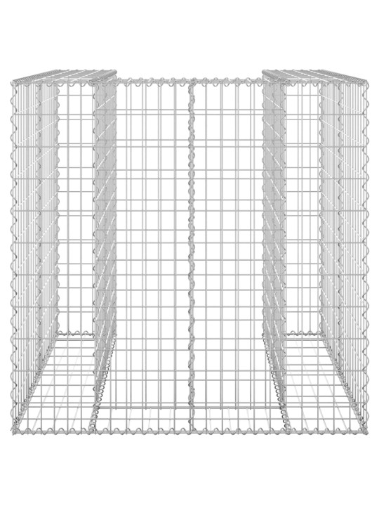 Gabionseinä roska-astioille galvanoitu teräs 110x100x110 cm