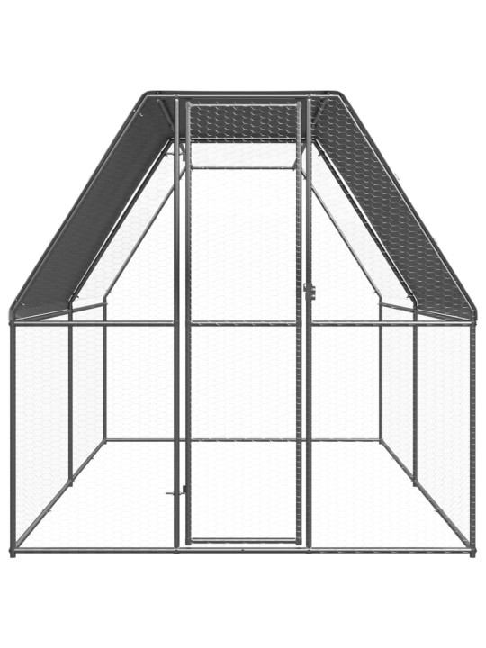 Ulkotilan kanahäkki 2x4x2 m galvanoitu teräs