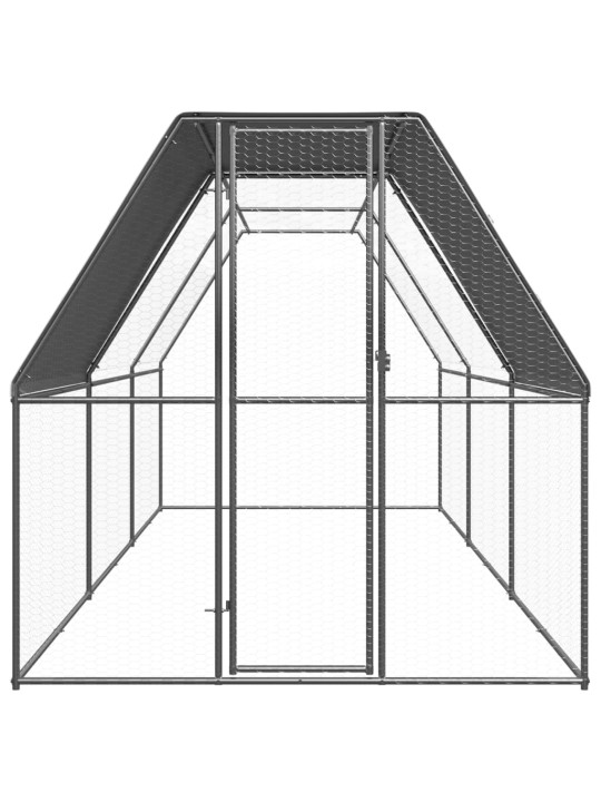 Ulkotilan kanahäkki 2x6x2 m galvanoitu teräs