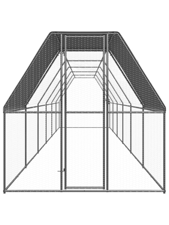 Ulkotilan kanahäkki 2x12x2 m galvanoitu teräs