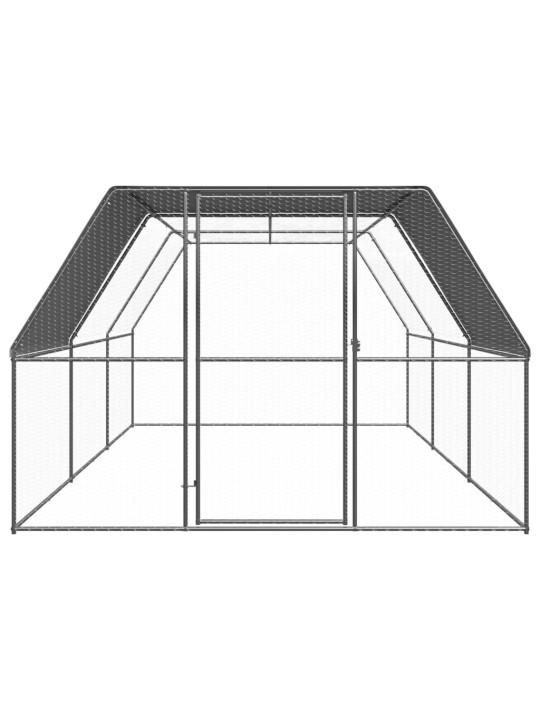 Ulkotilan kanahäkki 3x6x2 m galvanoitu teräs