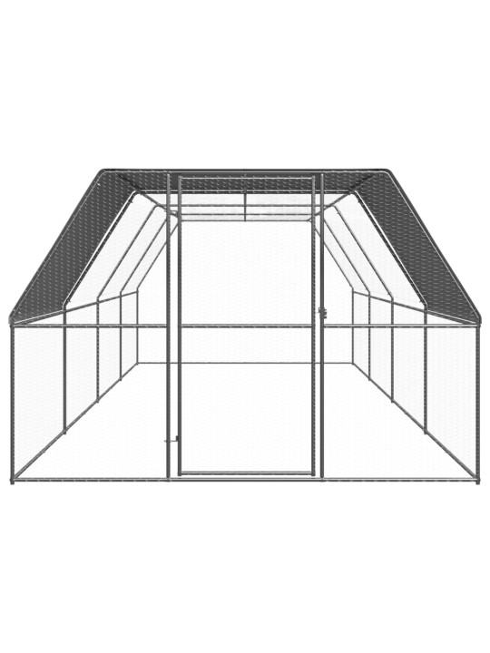 Ulkotilan kanahäkki 3x8x2 m galvanoitu teräs