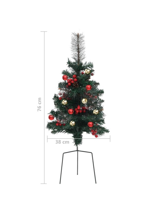 Tekojoulukuuset kulkureitille 2 kpl 76 cm PVC