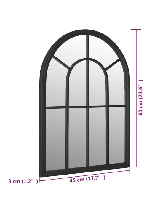 Peili musta 60x45 cm rauta sisäkäyttöön