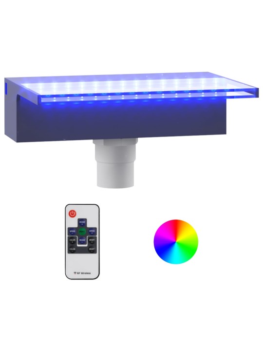 Vesiputous RGB LED-valoilla akryyli 30 cm