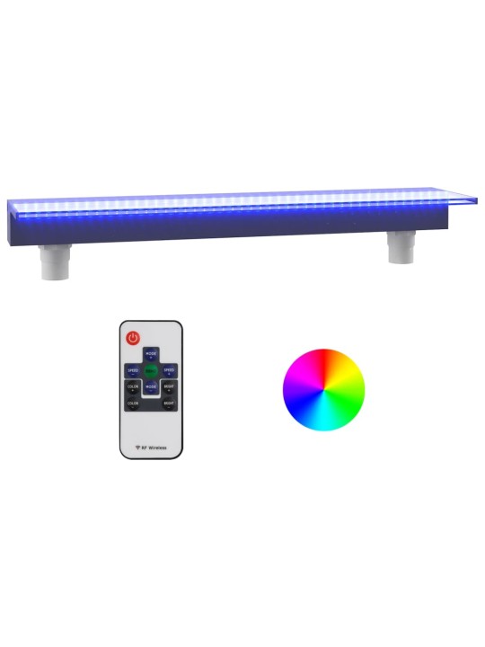 Vesiputous RGB LED-valoilla akryyli 90 cm