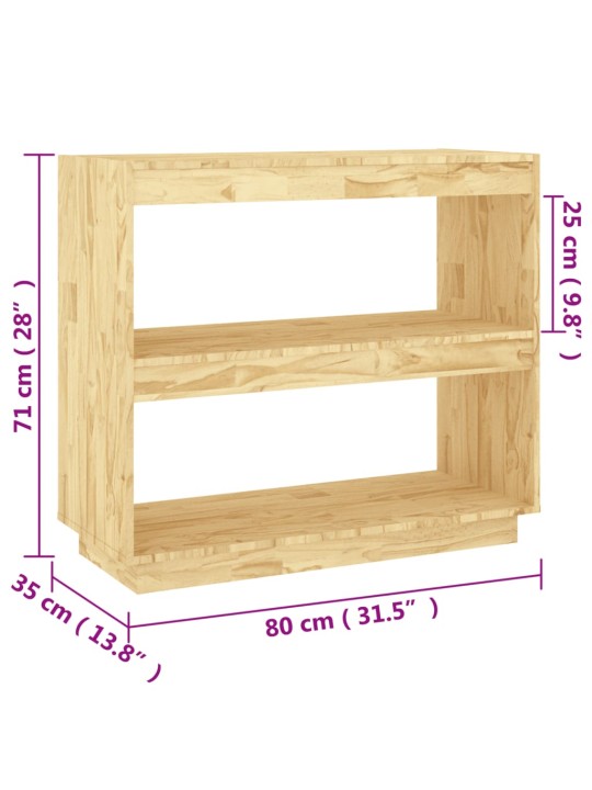 Kirjahylly 80x35x71 cm täysi mänty