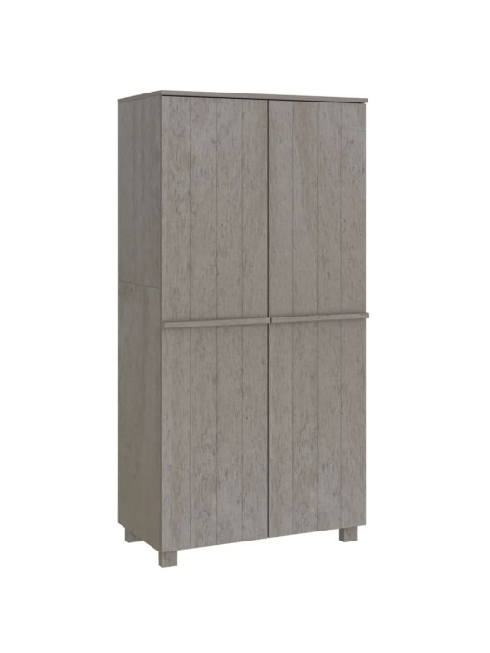 Vaatekaappi hamar vaaleanharmaa 89x50x180 cm täysi mänty