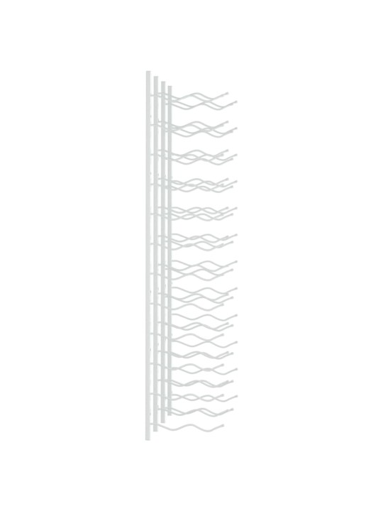 Seinälle kiinnitettävä viinipulloteline 24 pullolle 2 kpl rauta