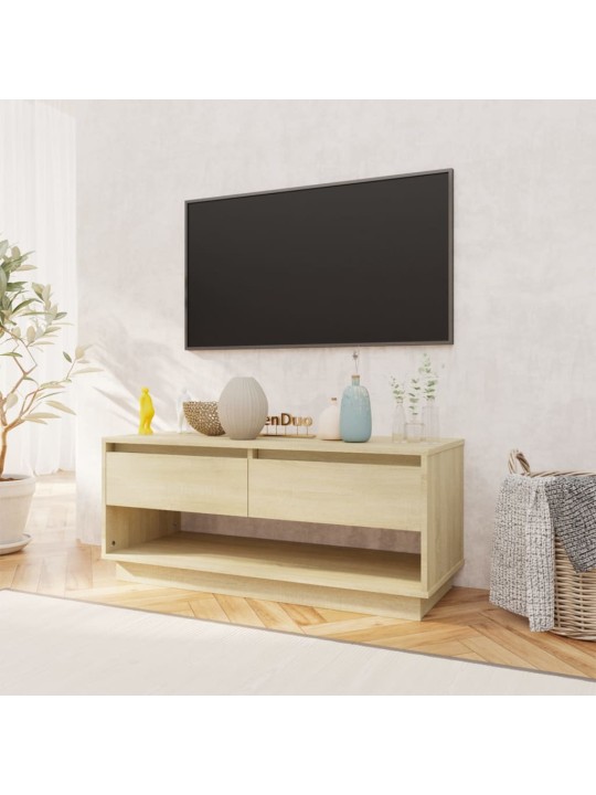 TV-taso Sonoma-tammi 102x41x44 cm lastulevy