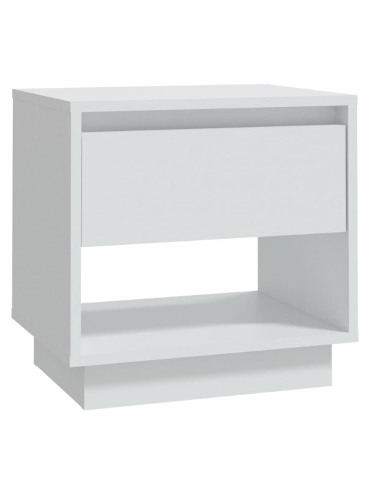 Yöpöydät 2 kpl valkoinen 45x34x44 cm lastulevy