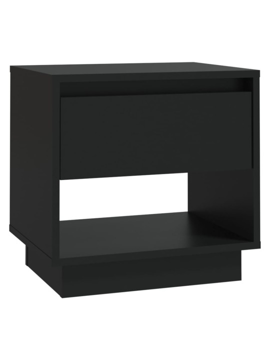 Yöpöydät 2 kpl musta 45x34x44 cm lastulevy