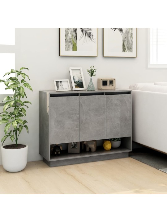 Senkki betoninharmaa 97x31x75 cm lastulevy