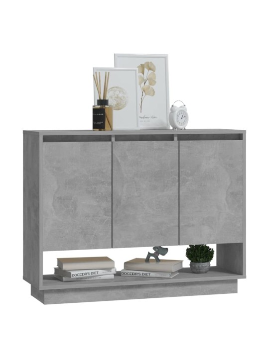 Senkki betoninharmaa 97x31x75 cm lastulevy