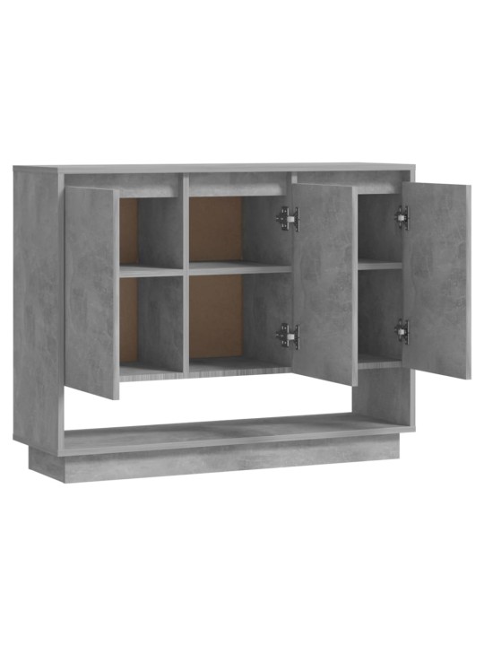 Senkki betoninharmaa 97x31x75 cm lastulevy