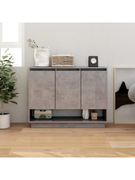 Senkki betoninharmaa 97x31x75 cm lastulevy