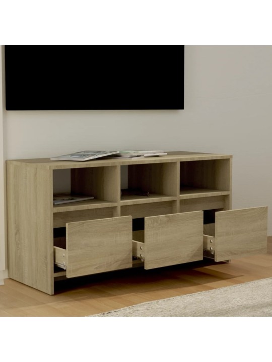 TV-taso Sonoma-tammi 102x37,5x52,5 cm lastulevy