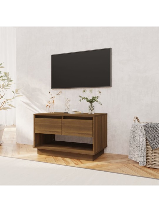 TV-taso ruskea tammi 70x41x44 cm lastulevy