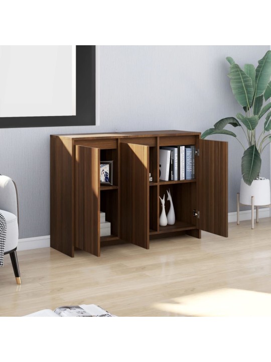 Senkki ruskea tammi 102x33x75 cm tekninen puu