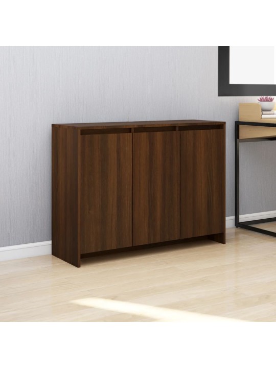 Senkki ruskea tammi 102x33x75 cm tekninen puu