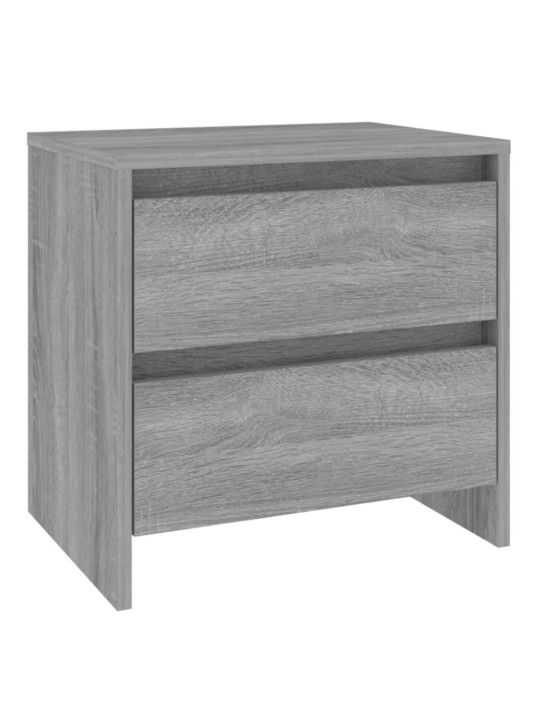 Yöpöydät 2 kpl harmaa sonoma 45x34,5x44,5 cm lastulevy
