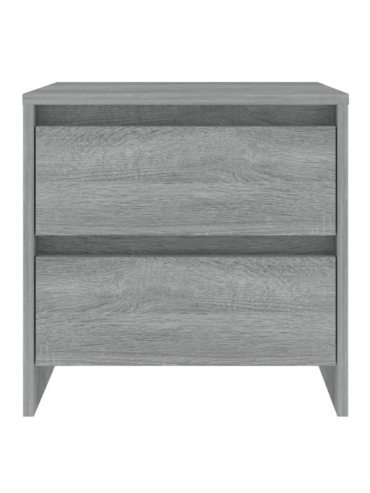 Yöpöydät 2 kpl harmaa sonoma 45x34,5x44,5 cm lastulevy