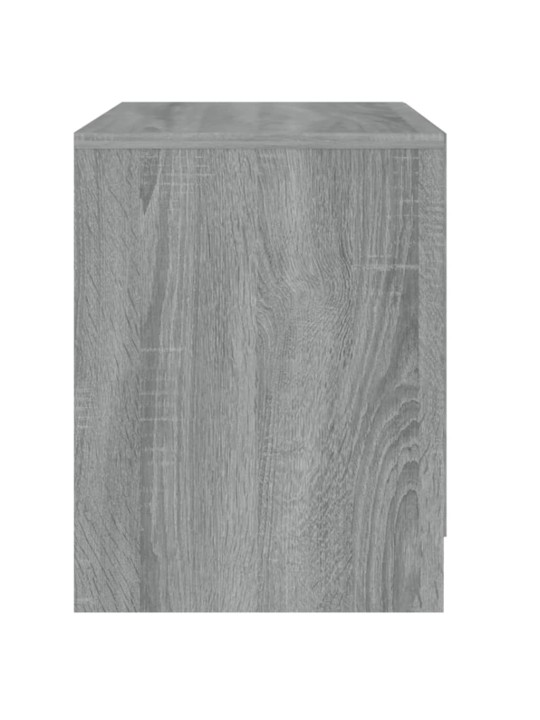 Yöpöydät 2 kpl harmaa sonoma 45x34,5x44,5 cm lastulevy