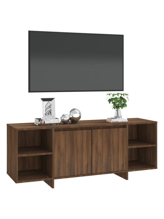 Tv-taso ruskea tammi 130x35x50 cm lastulevy