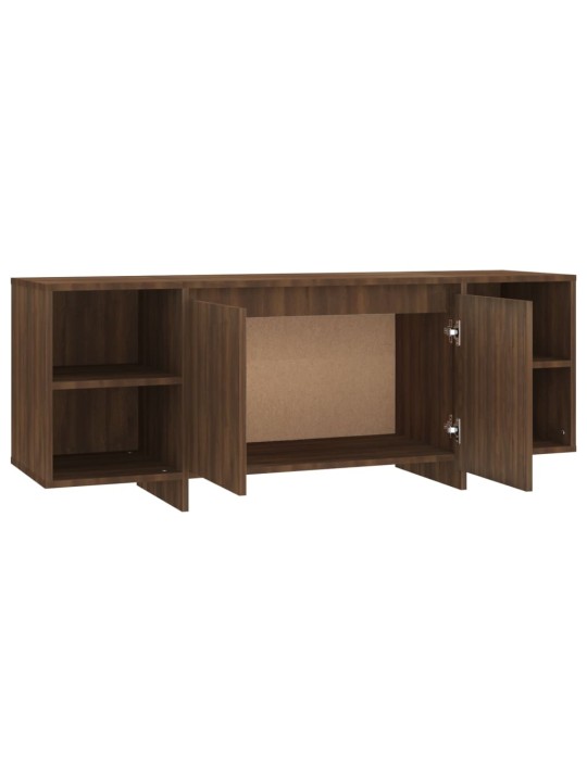 Tv-taso ruskea tammi 130x35x50 cm lastulevy