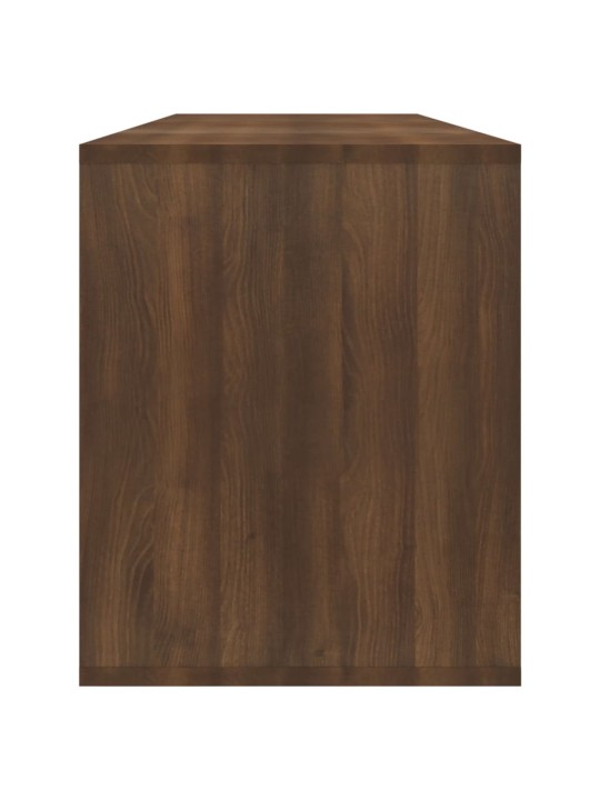 Tv-taso ruskea tammi 130x35x50 cm lastulevy