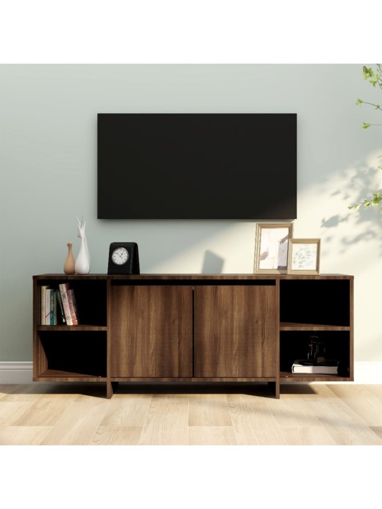 Tv-taso ruskea tammi 130x35x50 cm lastulevy