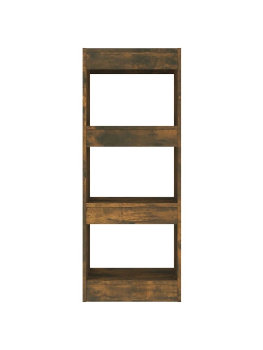 Kirjahylly/tilanjakaja savutammi 40x30x103 cm lastulevy
