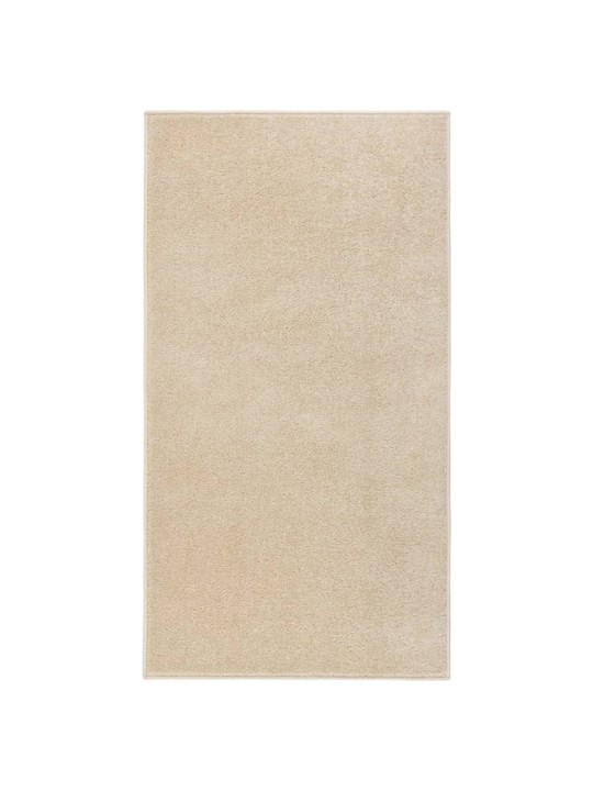 Lyhytnukkainen matto 80x150 cm beige