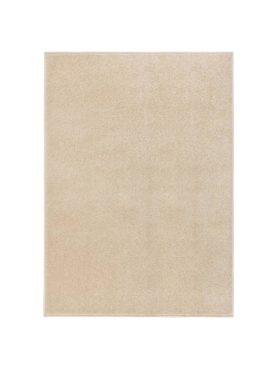 Lyhytnukkainen matto 120x170 cm beige